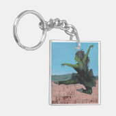 ゴブリンガールバレリナダンサーファンタジーアートキーチェーン キーホルダー (正面左)