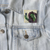 ゴブリンガール携帯電話セルフィーファンタジーアートボタン 缶バッジ (インサイチュ)