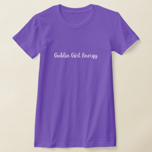 ゴブリンガール エナジー パープル Tシャツ (レイダウン)