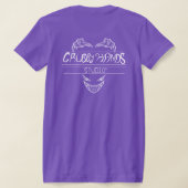 ゴブリンガール エナジー パープル Tシャツ (レイダウン裏面)