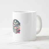 ゴブリンコアとカントリー風のきのこの美学 ジャンボコーヒーマグカップ (正面右)