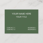 ゴブリンコアマッシュルームグリーン市松模様にゴブリンコア 名刺 (裏面)