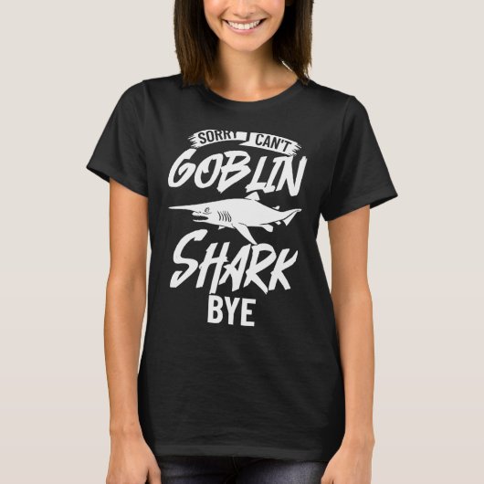 ゴブリンシャーク動物歯海 Tシャツ (正面)
