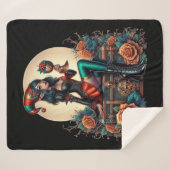 ゴブリントゴシックフェアリーファンタジーハロマス シェルパブランケット (正面(横))