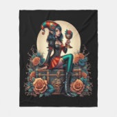 ゴブリントゴシックフェアリーファンタジーハロマス フリースブランケット (正面)