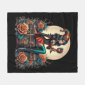 ゴブリントゴシックフェアリーファンタジーハロマス フリースブランケット (正面(横))