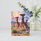 ゴブリンバレー州パーク，ユタ絵を描ズ ポストカード (スタンド正面)