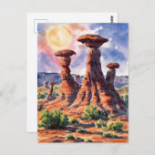 ゴブリンバレー州パーク，ユタ絵を描ズ ポストカード (正面/裏面)