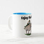 ゴブリンライダーオックスレーサーファンタジーアートコーヒーマグ ツートーンマグカップ (正面左)