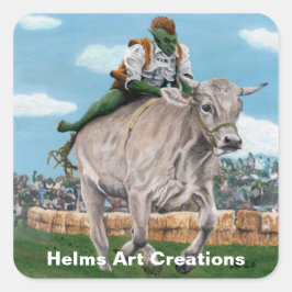 ゴブリンライダーオックスレーサーファンタジーアートシール スクエアシール