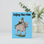 ゴブリンライダーオックスレーサーファンタジーアートハガキ ポストカード (スタンド正面)