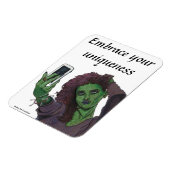 ゴブリン女の子の携帯電話セルフィー柔軟マグネット マグネット (左側)