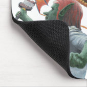 ゴブリン飛んでいるドラゴンカイトファンタジーマウスパッド マウスパッド (コーナー)