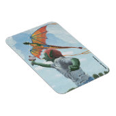 ゴブリン飛んでいるドラゴンカイトフレキシブルファンタジーマグネット マグネット (右側)