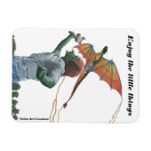 ゴブリン飛んでいるドラゴンカイト冷凍機磁石 マグネット (横)