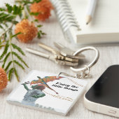 ゴブリン飛んでいるレインボードラゴンカイトファンタジーキーチェーン キーホルダー (正面右)