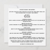 👻🍽️「ゴブリン&グラブ集め」!🍽️👻ハロウィーン 招待状 (裏面)