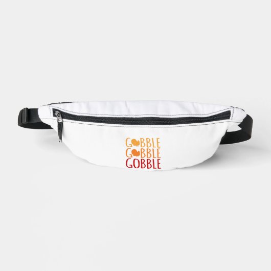 ゴブルおもしろい感謝祭トルコ家族男性の女性 ファニーパック (正面)