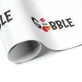 ゴブルおもしろい感謝祭トルコ祭 ラッピングペーパー (ロールコーナー)