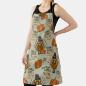 ゴブルがゴブルをゴブルにウォブルカスタム感謝祭 エプロン (インサイチュ)