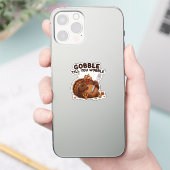 ゴブルするまでよろめく七面鳥 シール (スマートフォン)