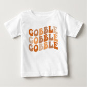 	ゴブルゴブルゴブル トドラーTシャツ - かわいい感謝 ベビーTシャツ (正面)