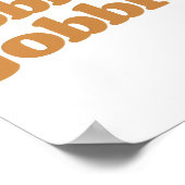 ゴブル感謝の七面鳥走の日 ポスター (角)