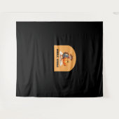 ゴブル、ゴブル感謝祭トルコとカボチャCl タペストリー (正面(横))