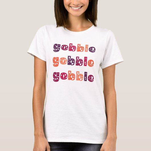 ゴブル・ゴブル・サンクスギビング Tシャツ (正面)