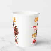 ゴブル'Til You Wobble - Thanksgiving Turkey 紙コップ (右)