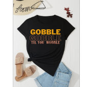 ゴブルTil You Wobble Turkey Tシャツ