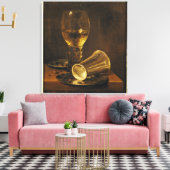 ゴブレットを持つ静物詩， 1653 キャンバスプリント (インサイチュ (リビング))