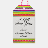 ゴボゴーはっきりしたすべての行事ラベル ギフトタグ (裏面)