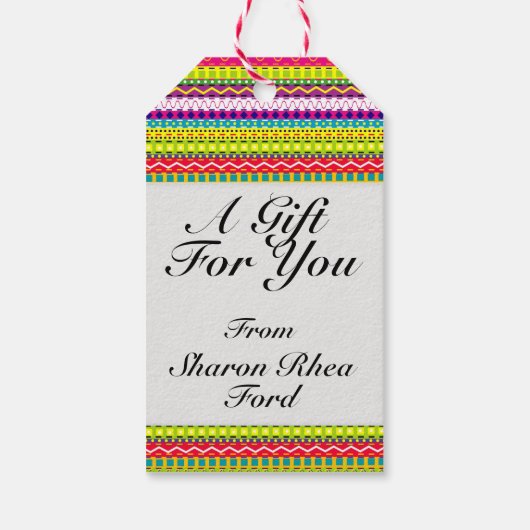 ゴボゴーはっきりしたすべての行事ラベル ギフトタグ (裏面)