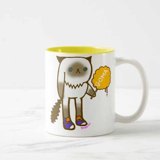 ゴマは持っています綿のCandyzのマグのacupをできます ツートーンマグカップ (右)