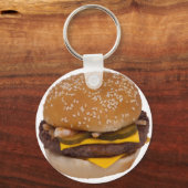 ゴマシードパンのチーズバーガー キーホルダー (正面)