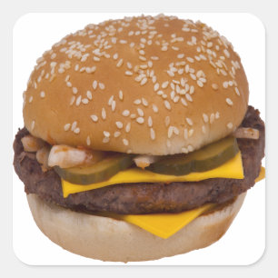ゴマシードパンのチーズバーガー スクエアシール