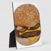 ゴマシードパンのチーズバーガー フォトプラーク (側面)