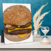 ゴマシードパンのチーズバーガー フォトプラーク (側面)