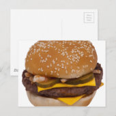 ゴマシードパンのチーズバーガー ポストカード (正面/裏面)