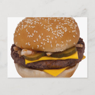 ゴマシードパンのチーズバーガー ポストカード