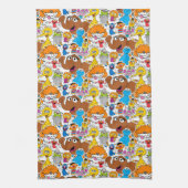 ゴマストリートパルのドードレーパターン キッチンタオル (縦)