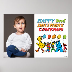 ゴマストリートパルズバルーン誕生日 ポスター