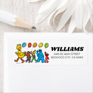 ゴマストリートパルズバルーン誕生日 ラベル