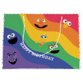 ゴマストリートパルズレインボー抱き枕 ラージペーパーバッグ (正面)