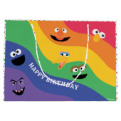 ゴマストリートパルズレインボー抱き枕 ラージペーパーバッグ (裏面)