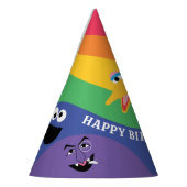 ゴマストリートパルズレインボー パーティーハット (左)