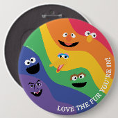 ゴマストリートパルズレインボー 缶バッジ (正面&裏面)