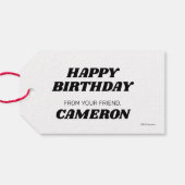 ゴマストリートパルバルーンハッピーバースデー ギフトタグ (裏面横)