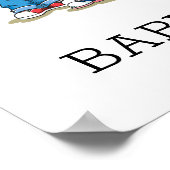 ゴマストリートパルベビーシャワーウェルカムサイン ポスター (角)